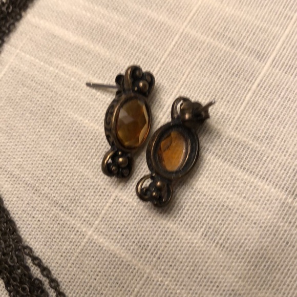 VINTAGE BIJOUX TERNER NECKLACE & EARRINGS NICKEL LEAD & CADMIUM FREE - # 542 - Picture 5 of 12